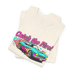 Retro Cartoon Dragster T-Shirt – Vintage Racing Flame Graphic Tee