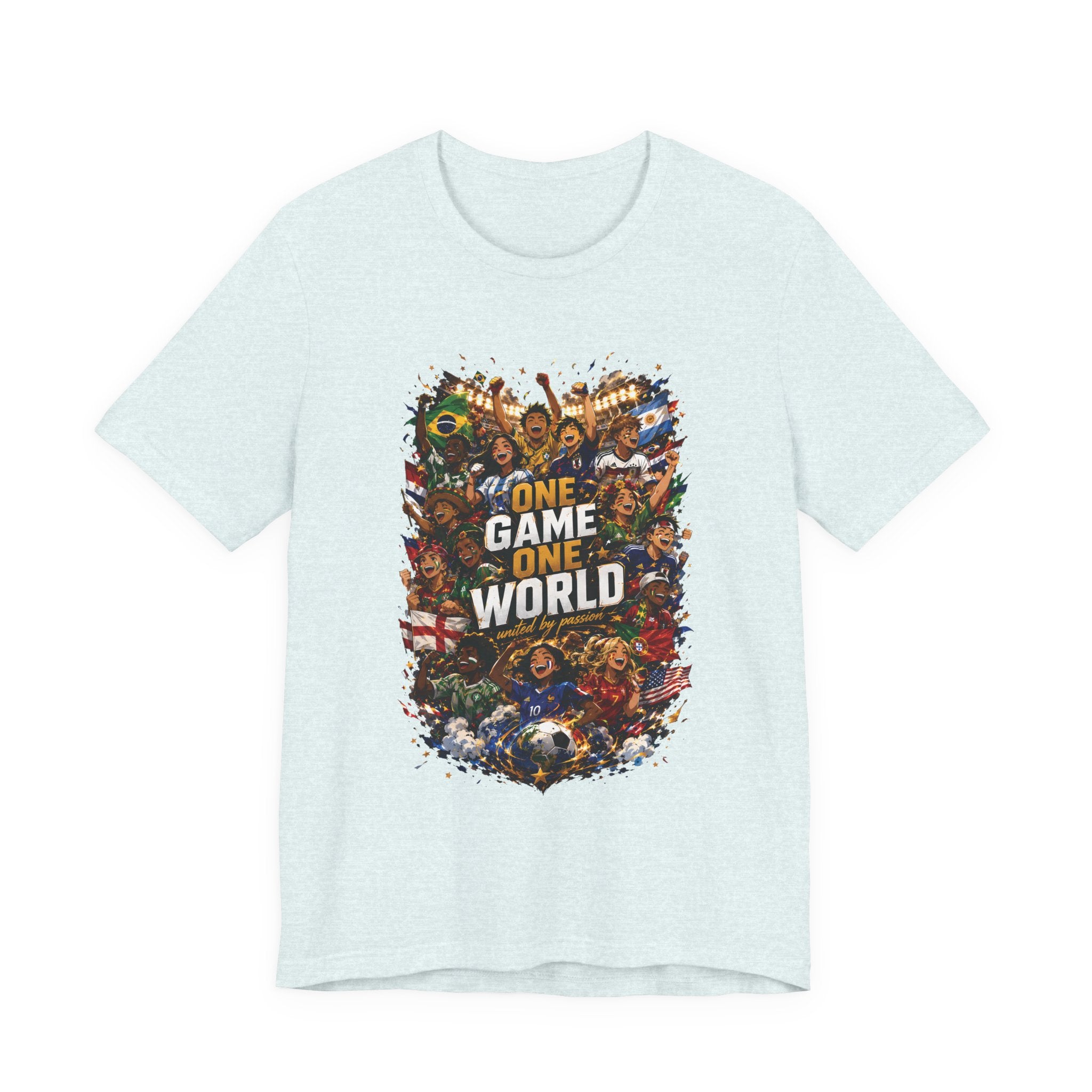 T-Shirt — 'One Game One World' Gamer Graphic Tee