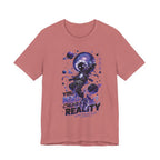Astronaut Galaxy Tee — "Your Mind Creates Reality" Space Graphic T-Shirt