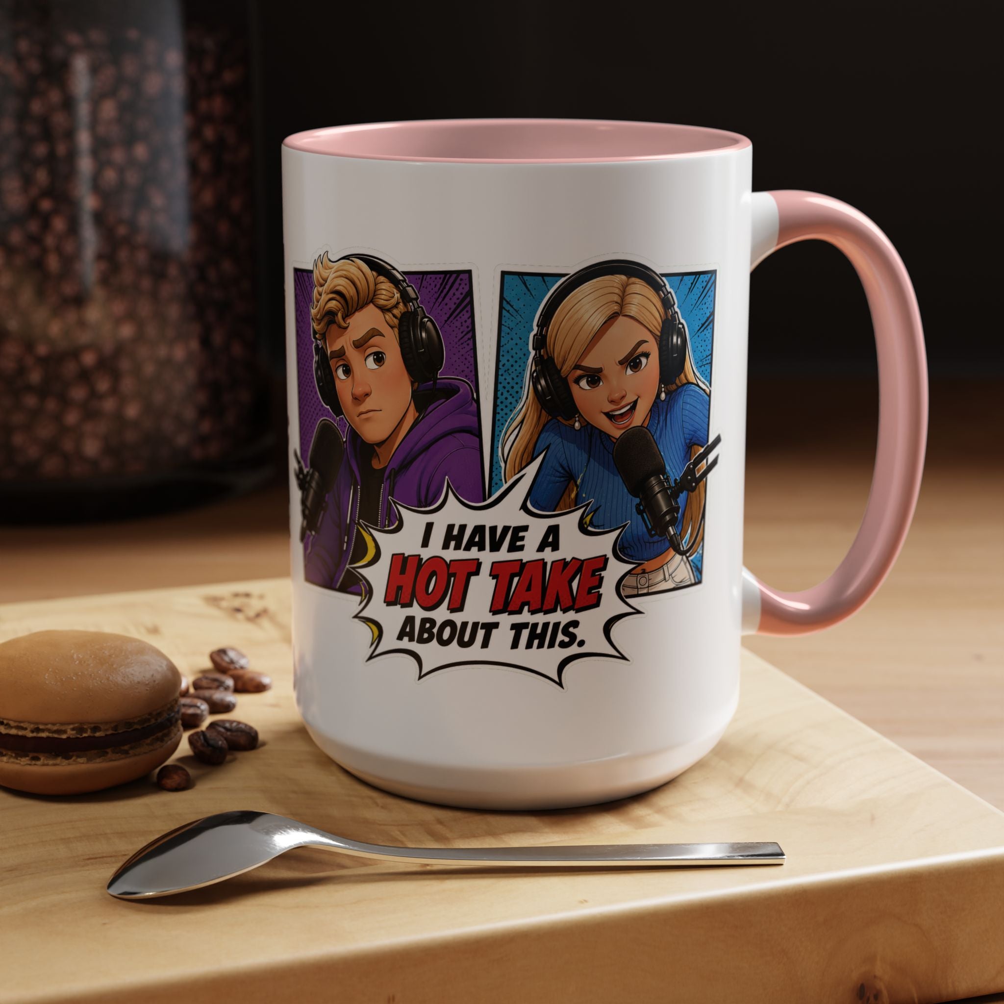 Jake And Emma Hot Take Coffee Mug — "I Have A Hot Take About This" Mug (11/15oz)