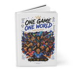 Soccer Fan Journal — "One Game One World" Hardcover Notebook (Personalizable Number 10)