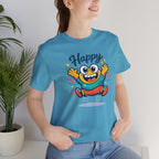 Happy Mood Blob Tee | kawaii minimal, thick outline emoji cartoon