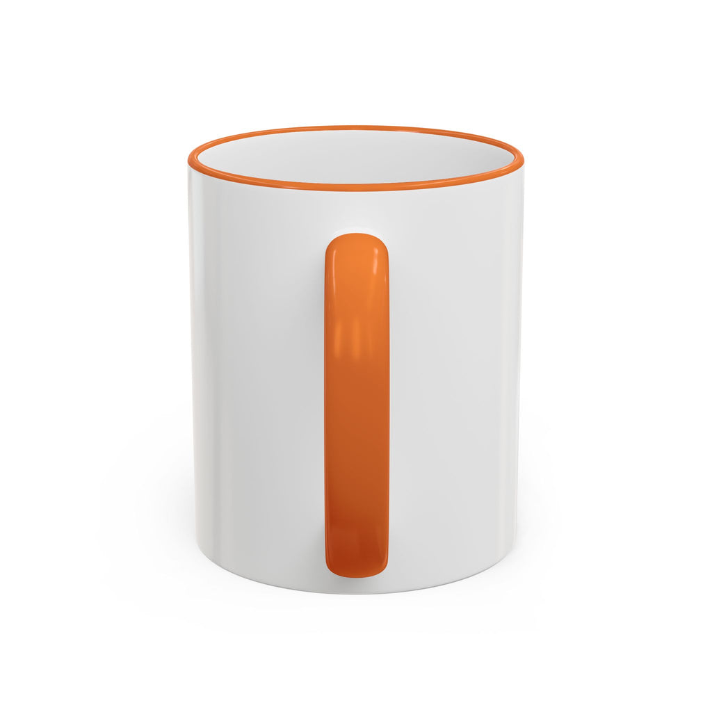 Happy Monster Accent Rim Mug – Cheerful Cute Cartoon Coffee Cup (11oz/15oz)