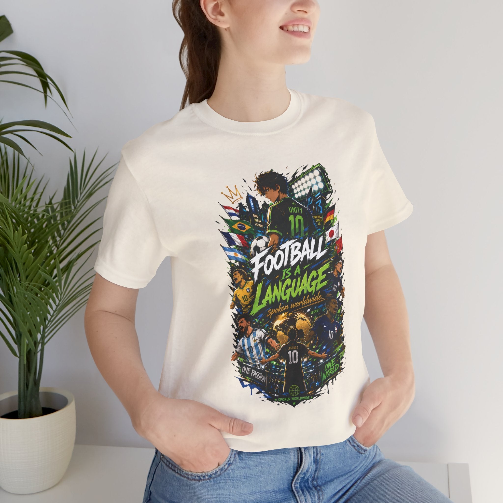Football Language Graphic Tee — Soccer Fan Jersey Shirt