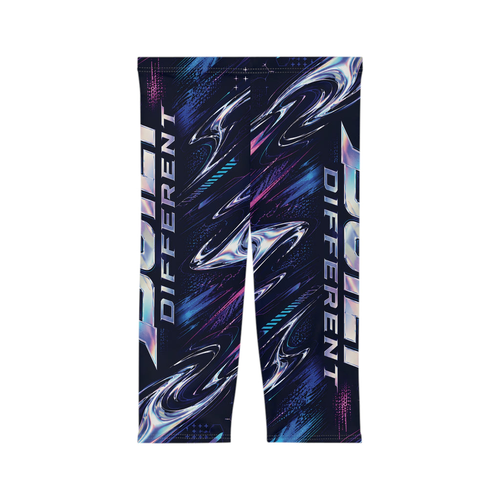 Built Different Galaxy Swirl Capri Leggings