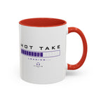 Accent Coffee Mug — "Hot Take Loading" Progress Bar Coffee Mug