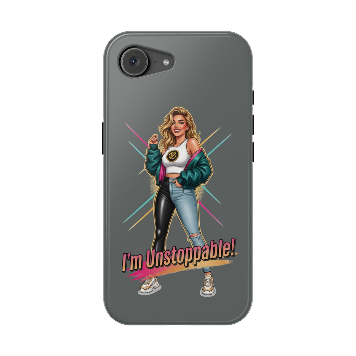 I'm Unstoppable Magnetic Protective Phone Case Gray