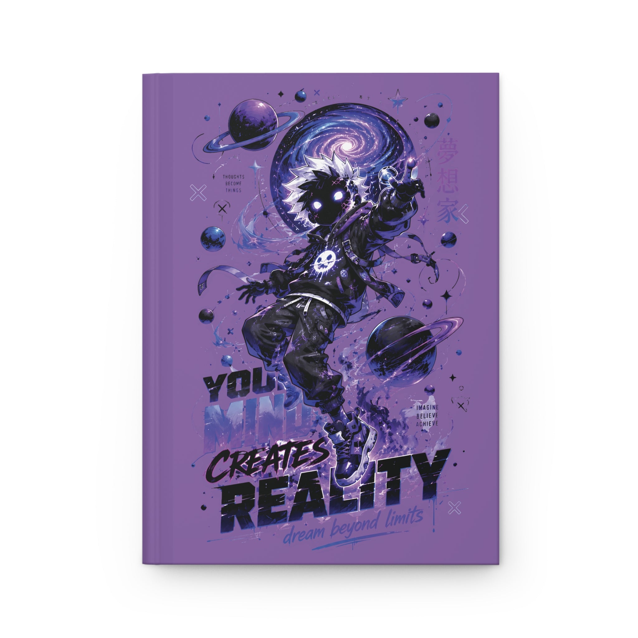 Space Astronaut Journal — "You Create Reality" Hardcover Notebook for Creative Writing & Dream Journals