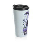 Galaxy Astronaut Travel Mug — "Dream Beyond Limits" Stainless Steel Tumbler (Glitter Iceberg)