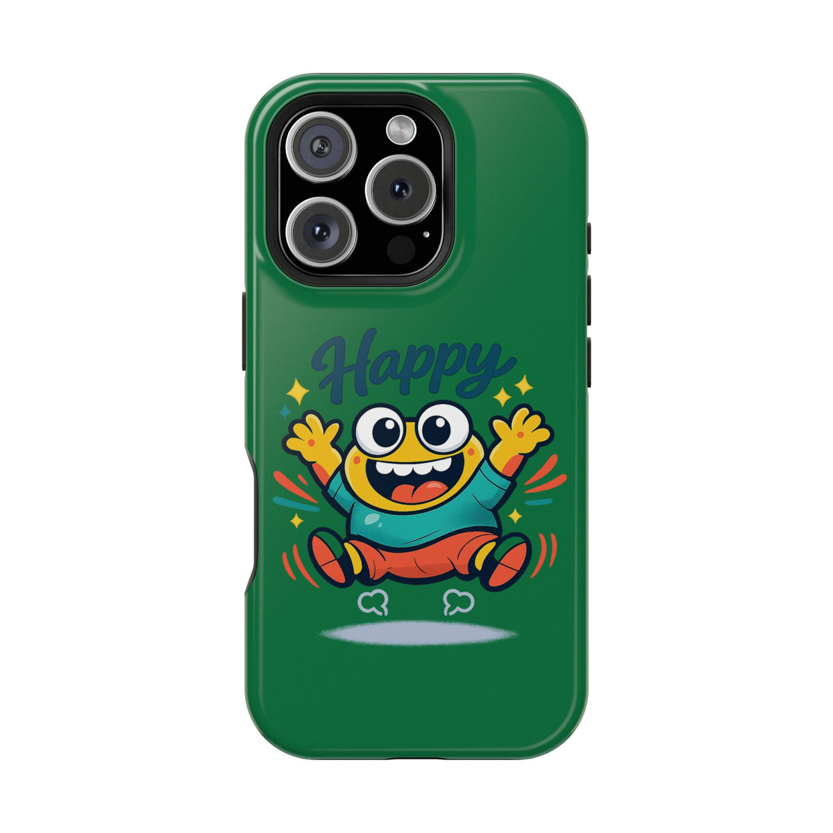 Happy Monster Magnetic Protective Phone Case Green