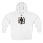 Bigfoot Forest Zip Hoodie — Sasquatch Graphic Full-Zip Hoodie