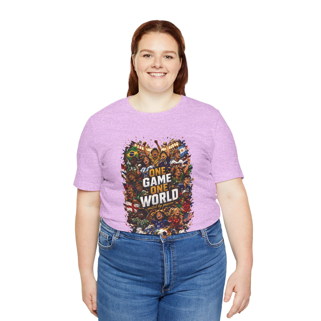 T-Shirt — 'One Game One World' Gamer Graphic Tee