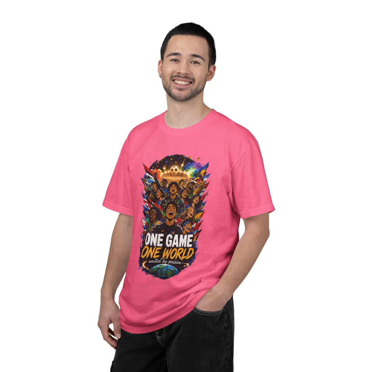 One Game One World Soccer T Shirt International Football Graphic Tee