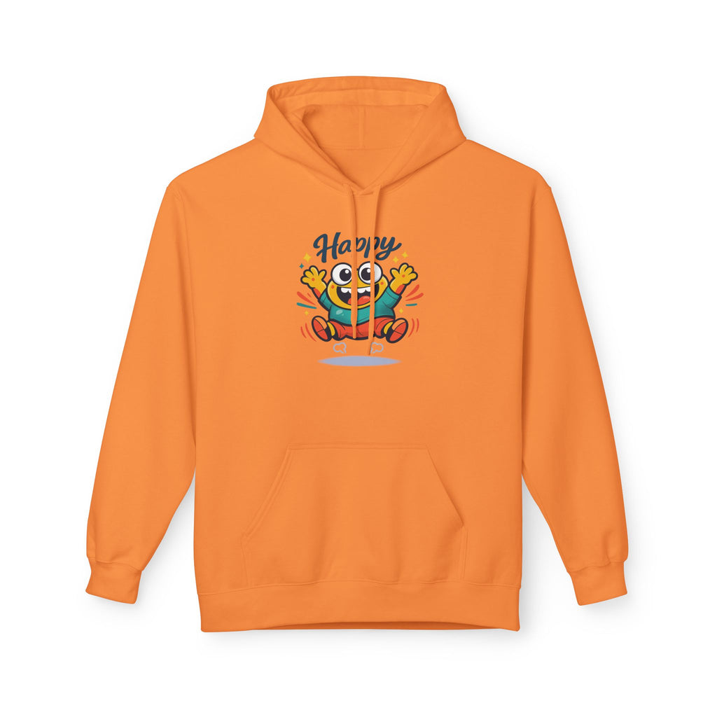 Happy Blob Graphic Hoodie – Cute Cartoon 'Happy' Pullover