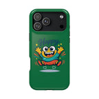 Happy Monster Magnetic Protective Phone Case Green