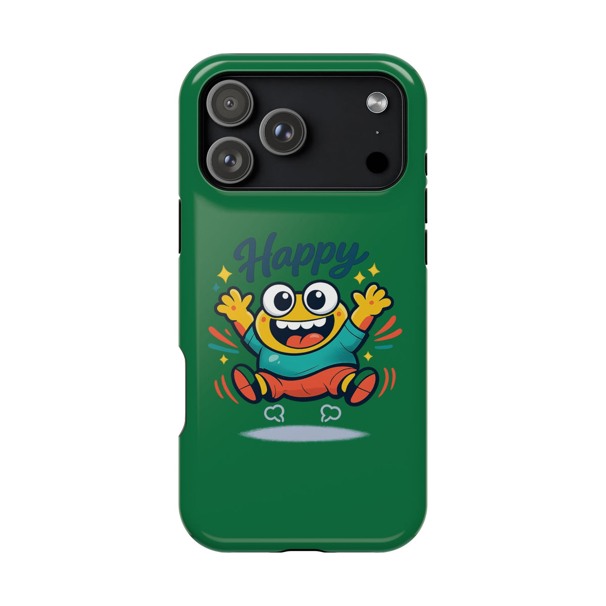 Happy Monster Magnetic Protective Phone Case Green