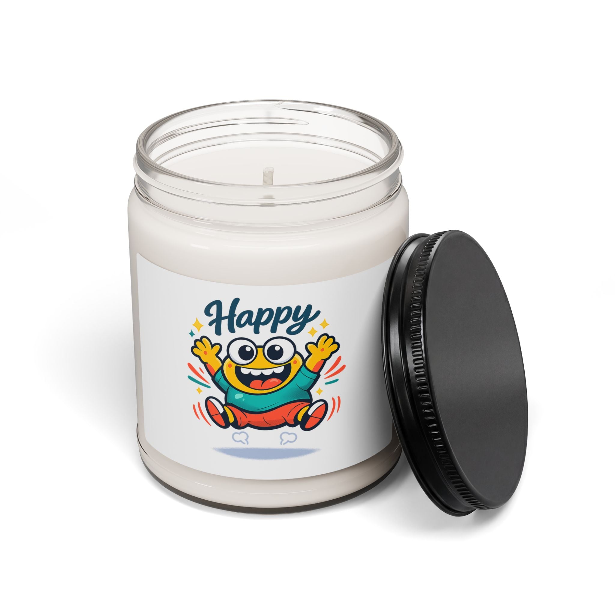 Happy Blob Face Soy Candle - Cute Kawaii Mood Decor
