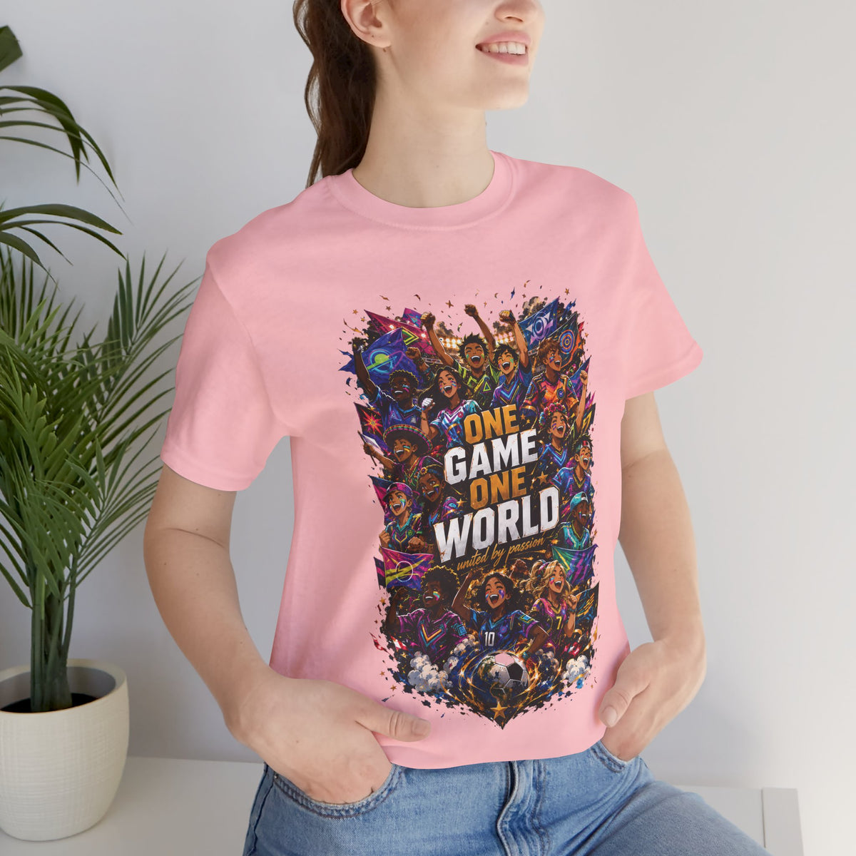 One Game One World Gamer Graphic T Shirt