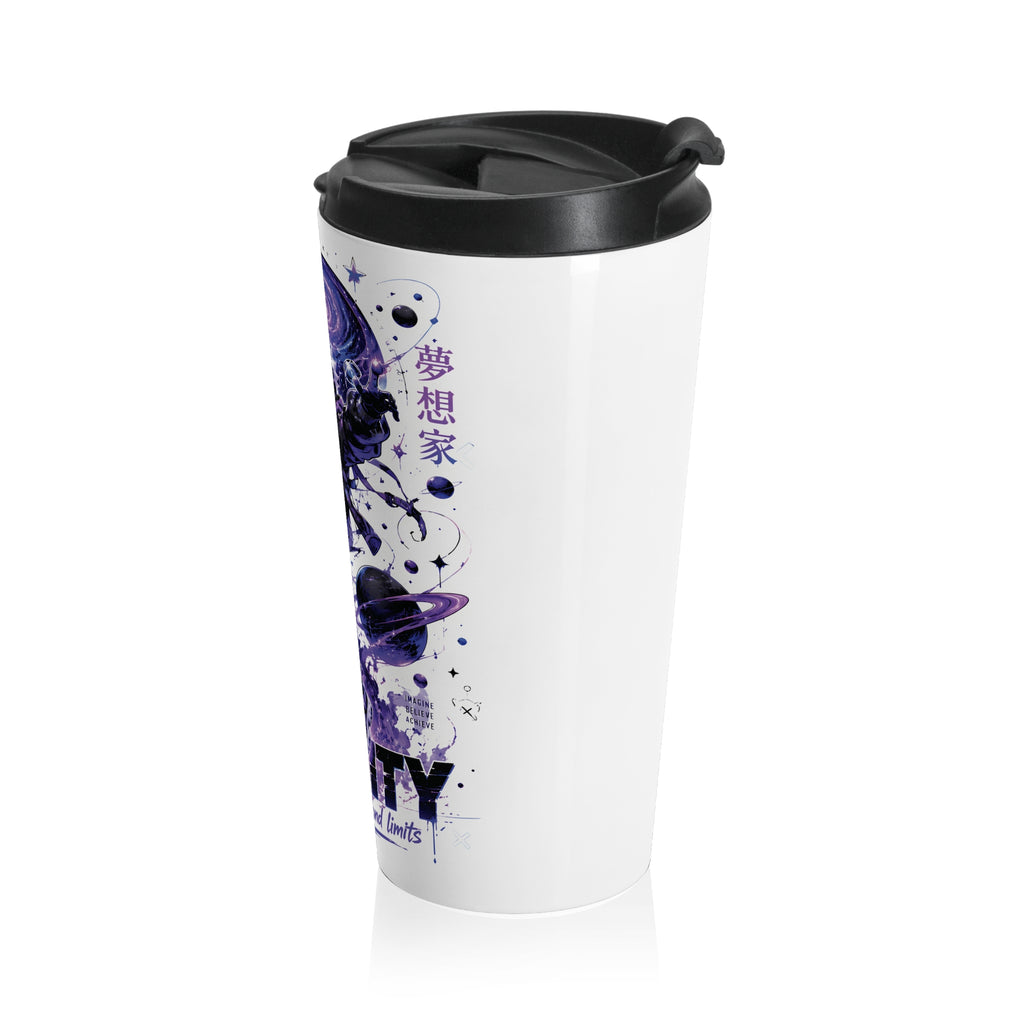 Your Mind Creates Reality Cosmic 15oz Travel Mug White