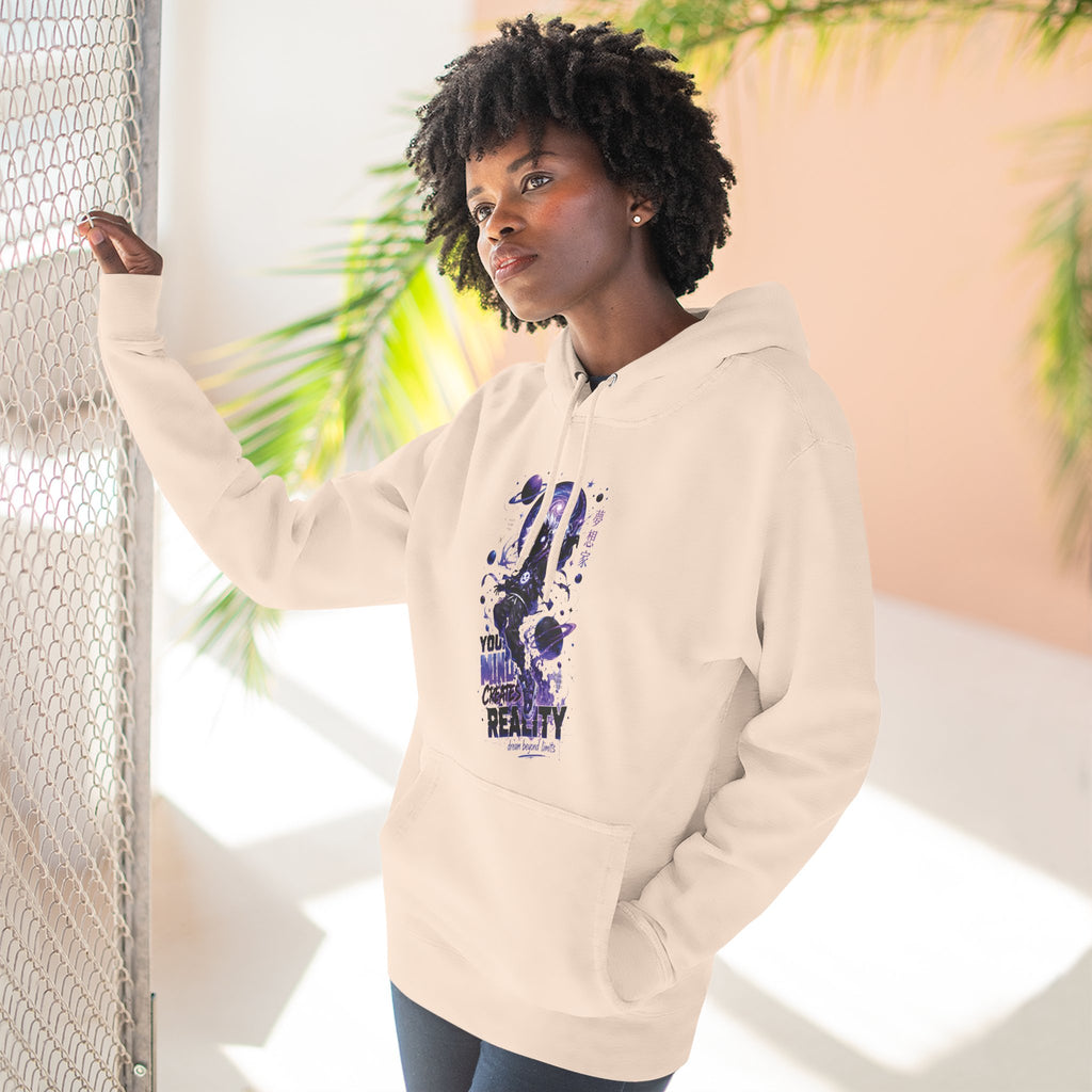 Galaxy Skate Hoodie — "You’re Not High, You’re Reality" Graphic Pullover