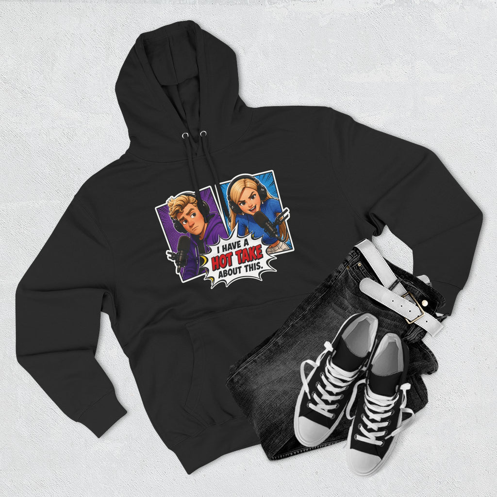 Comic Pop Art Hoodie — “I Have a Hot Take About This” Graphic Pullover