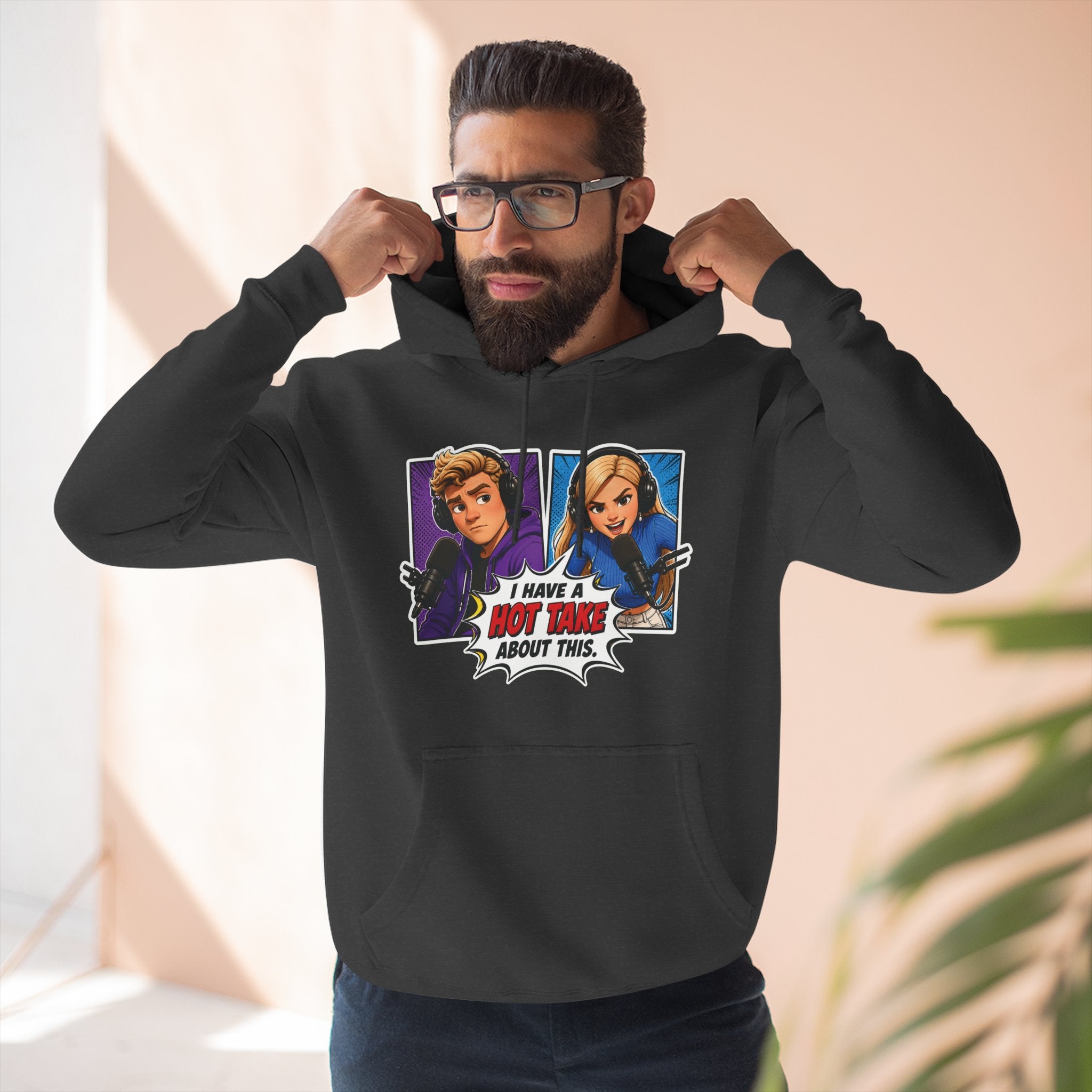 Comic Pop Art Hoodie — “I Have a Hot Take About This” Graphic Pullover