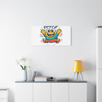 Happy Blob Cartoon Canvas Bold Kawaii Wall Art