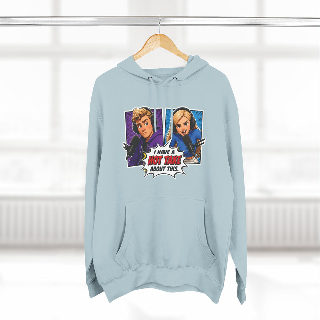 Comic Pop Art Hoodie — “I Have a Hot Take About This” Graphic Pullover