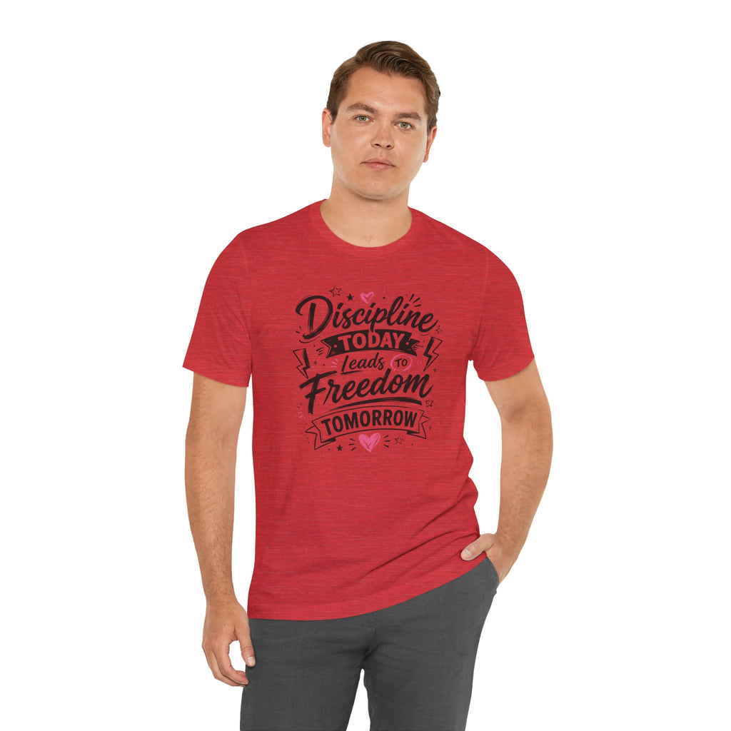 Discipline Today Leads to Freedom Tomorrow Tee — Motivational Fitness T-Shirt