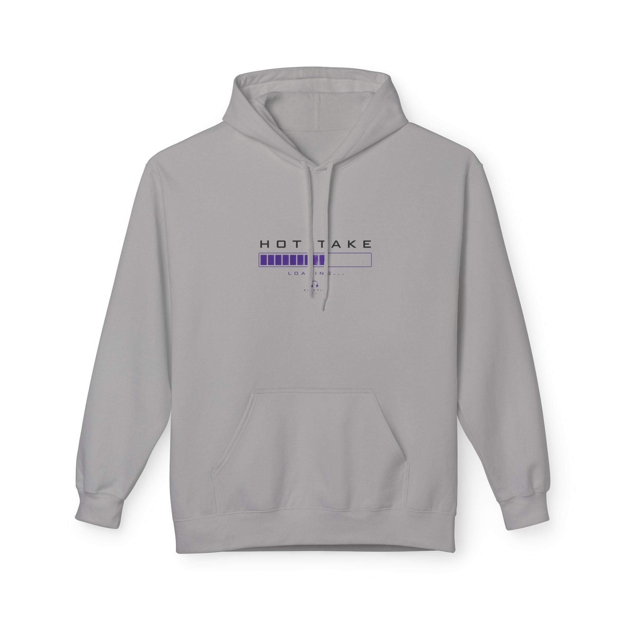 HOT TAKE Loading Hoodie — Minimalist Graphic Pullover
