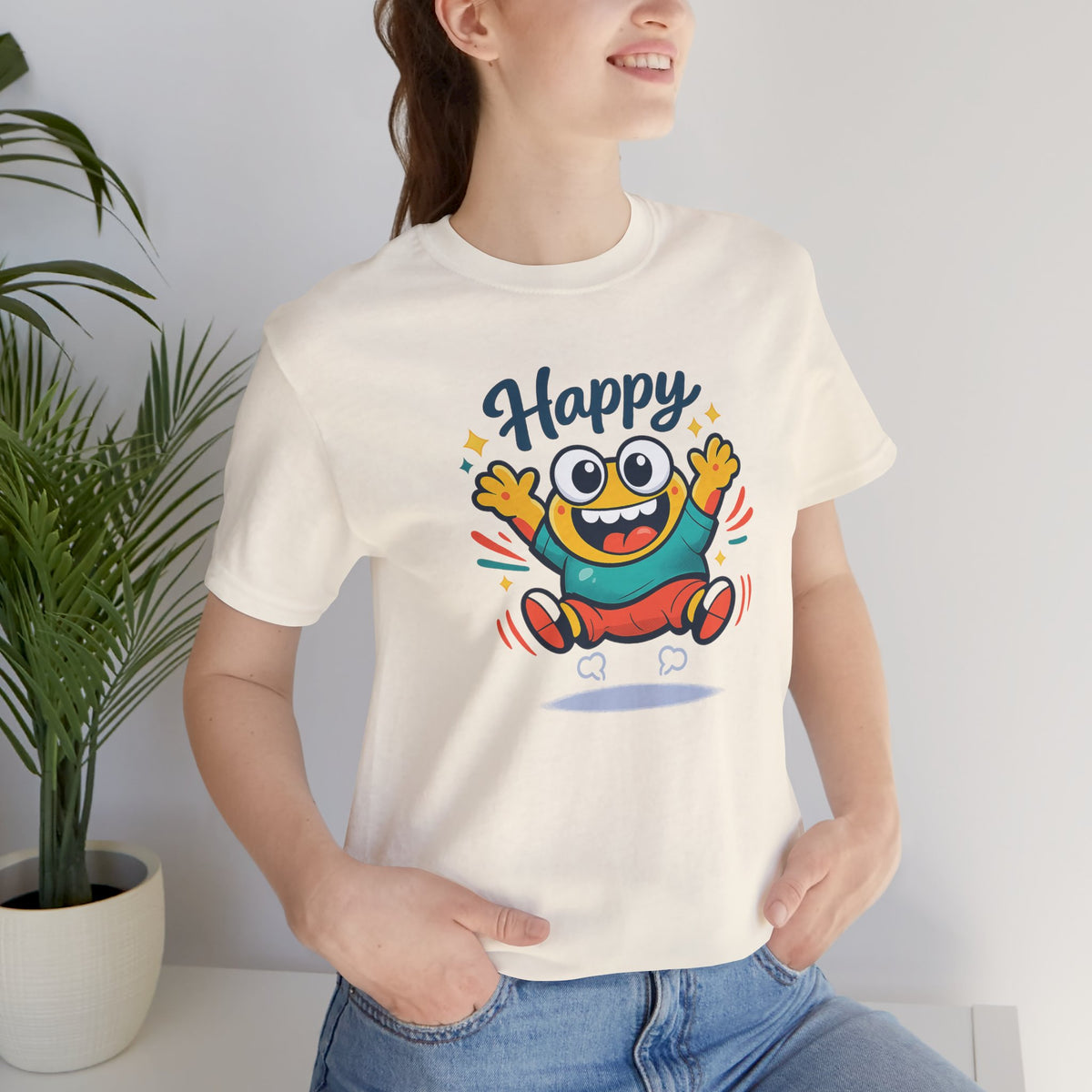 Happy Mood Blob T Shirt Cute Kawaii Graphic Tee