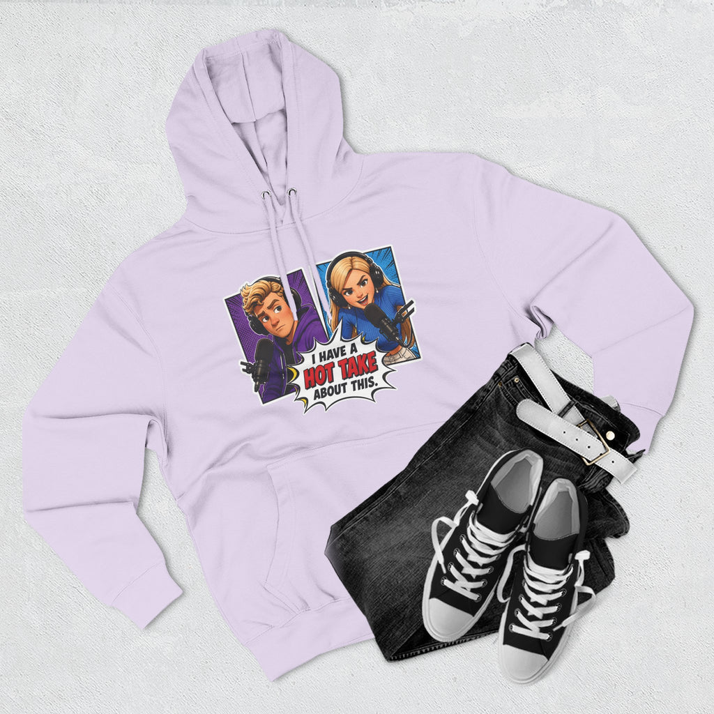 Comic Pop Art Hoodie — “I Have a Hot Take About This” Graphic Pullover