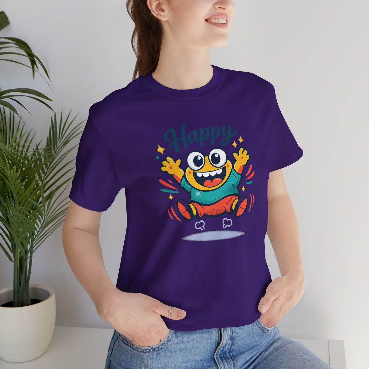 Happy Mood Blob T Shirt Cute Kawaii Graphic Tee