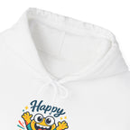 Happy Blob Cartoon Hoodie – Minimal Smiley Graphic Pullover