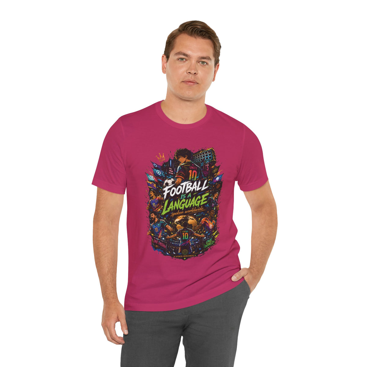 Football Is a Language Graphic T Shirt