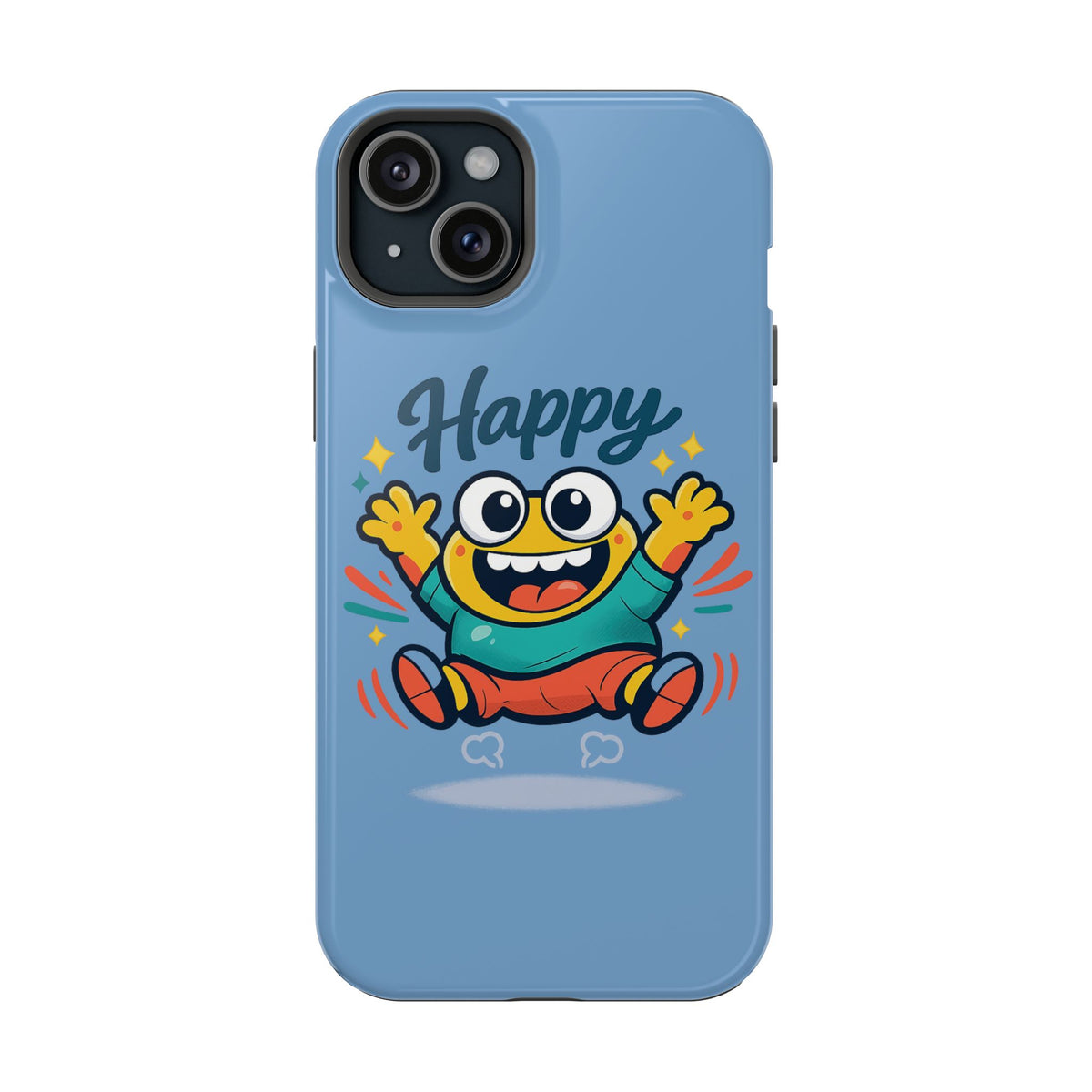 Happy Monster Magnetic Protective Phone Case Blue