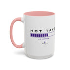 Accent Coffee Mug — "Hot Take Loading" Progress Bar Coffee Mug