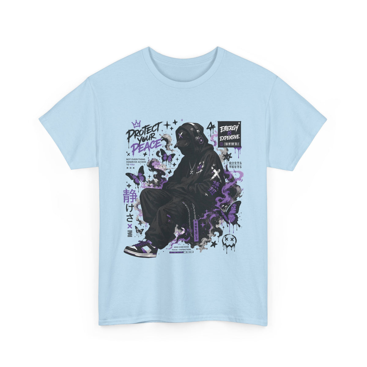 Peacekeeper Anime Graphic T Shirt Purple Streetwear Design
