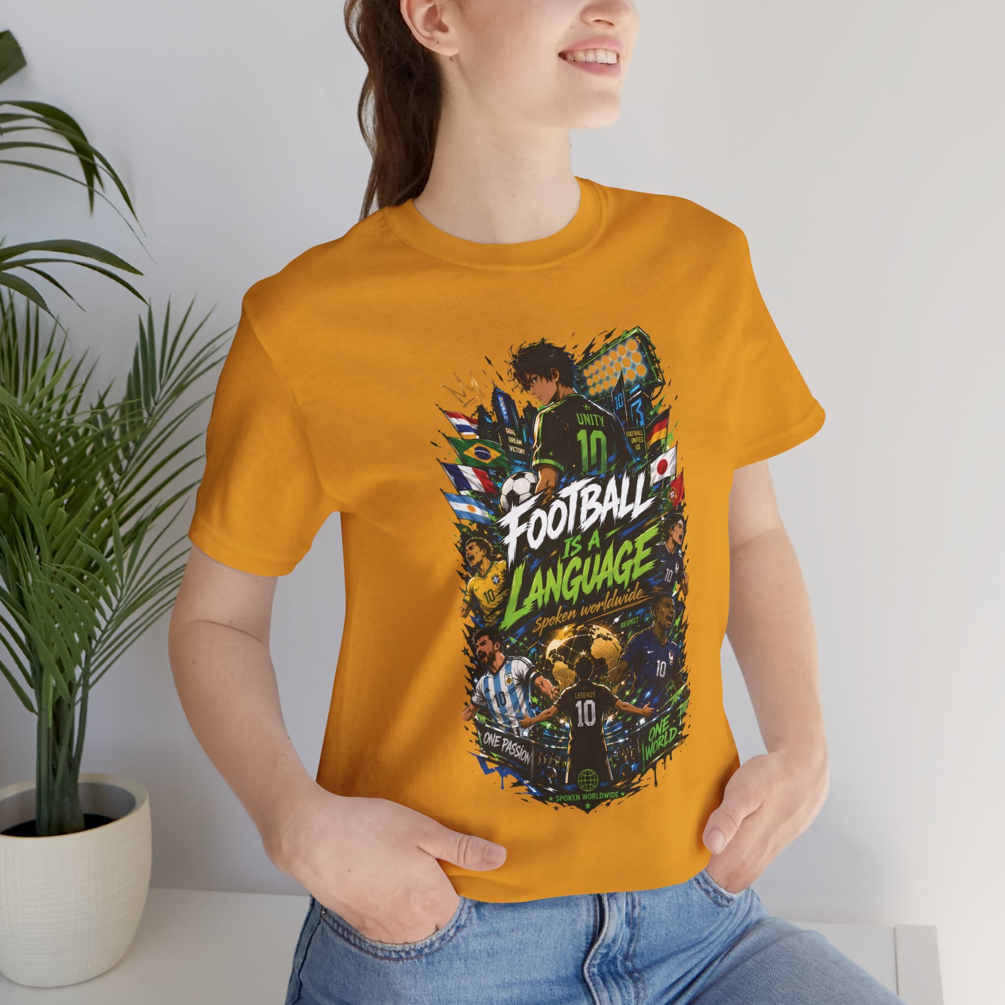 Football Language Graphic Tee — Soccer Fan Jersey Shirt