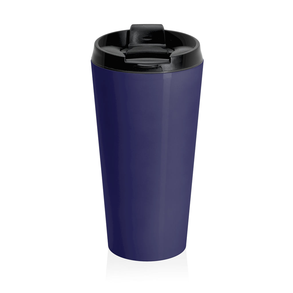 Galaxy Dreamer Stainless Steel Travel Mug — Cosmic Astronaut Design (Midnight)