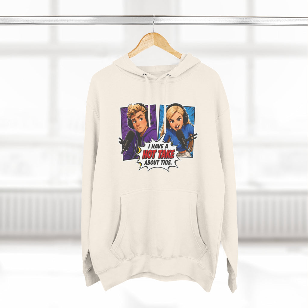 Comic Pop Art Hoodie — “I Have a Hot Take About This” Graphic Pullover