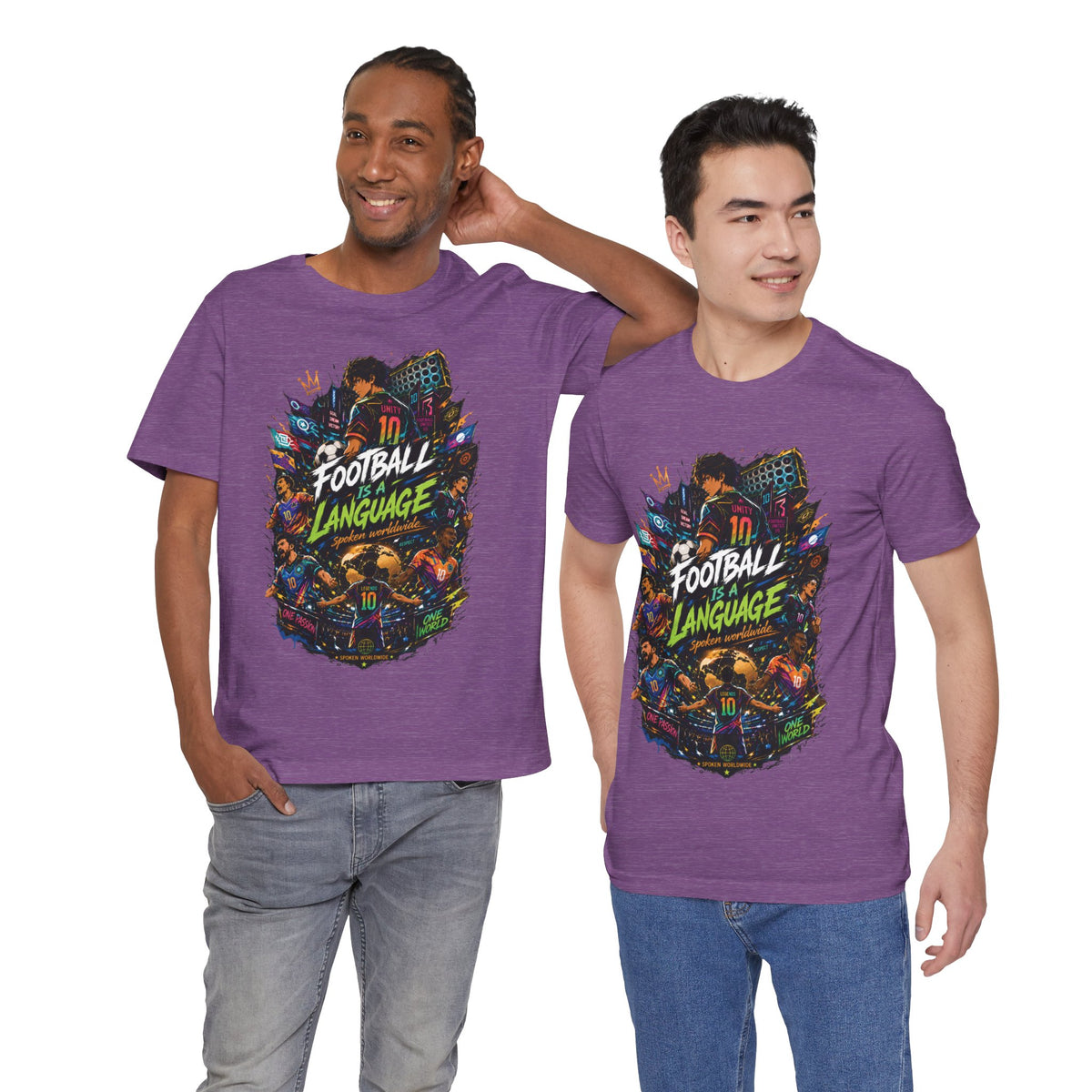 Football Is a Language Graphic T Shirt