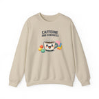 Caffeine and Kindness Sweatshirt – Coffee Lover Graphic Crewneck