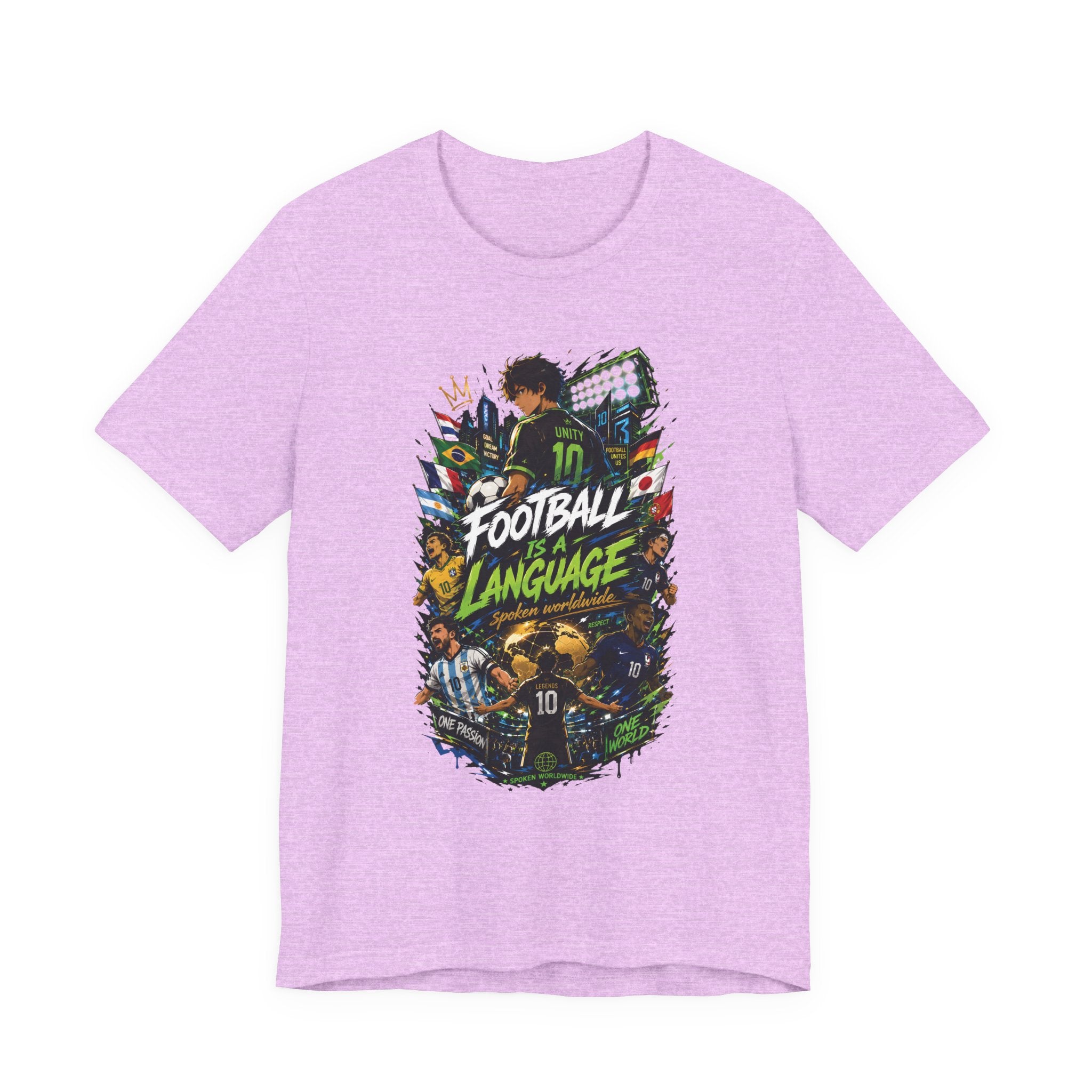Football Language Graphic Tee — Soccer Fan Jersey Shirt