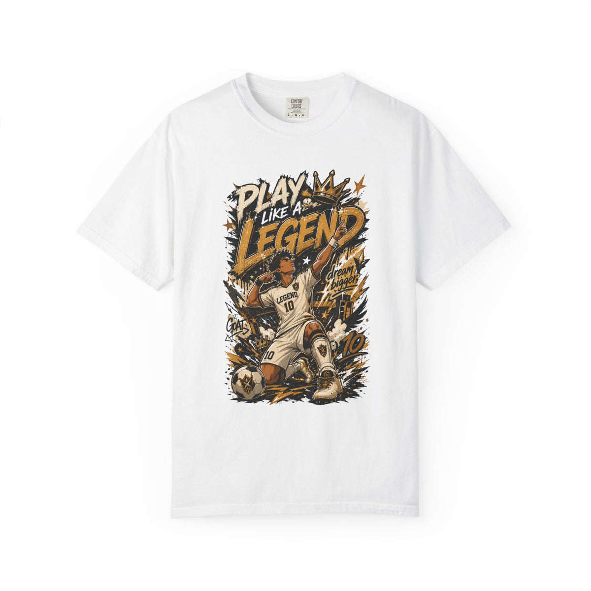 Play Like a Legend Soccer T Shirt Vintage Goal Celebration Graphic Tee