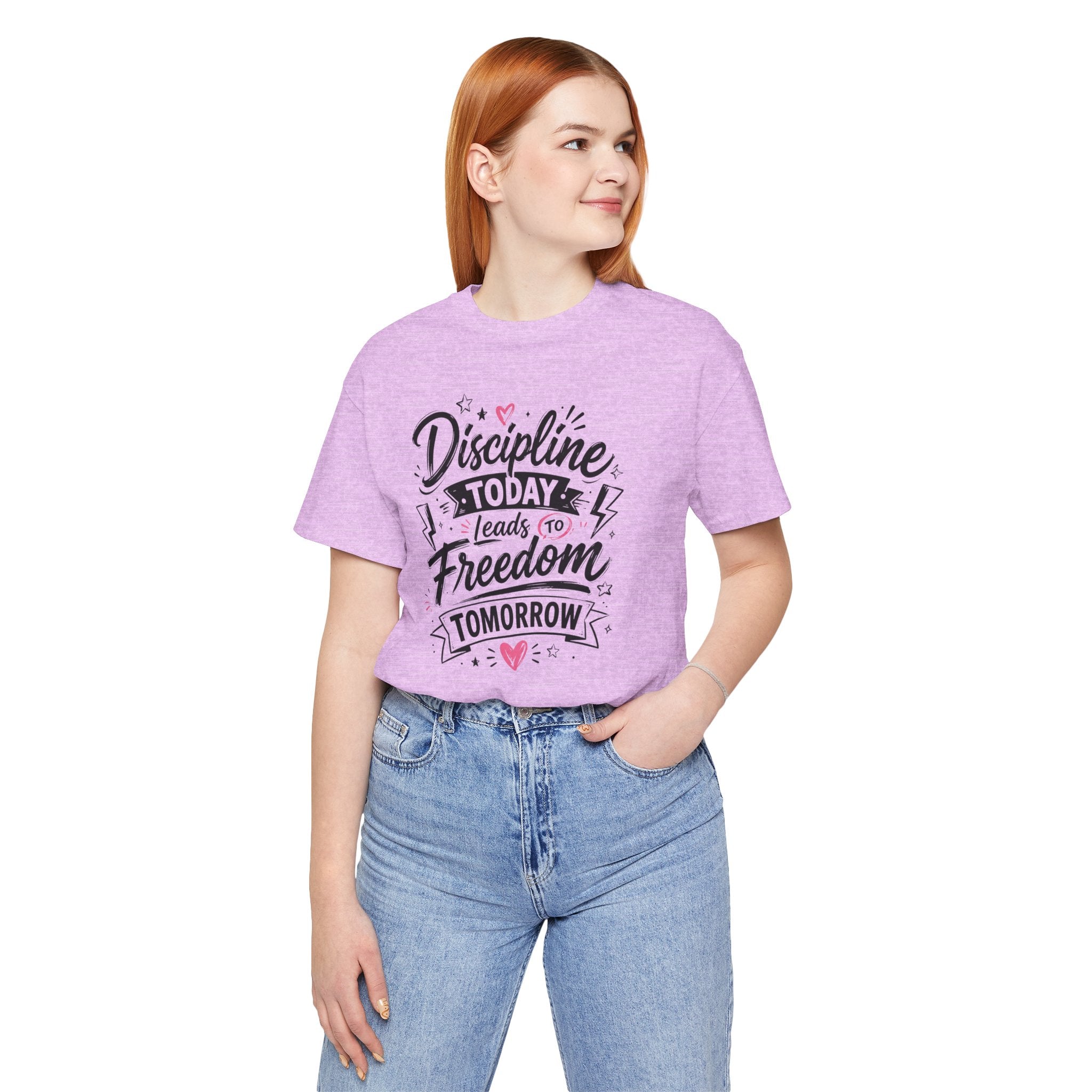 Discipline Today Leads to Freedom Tomorrow Tee — Motivational Fitness T-Shirt