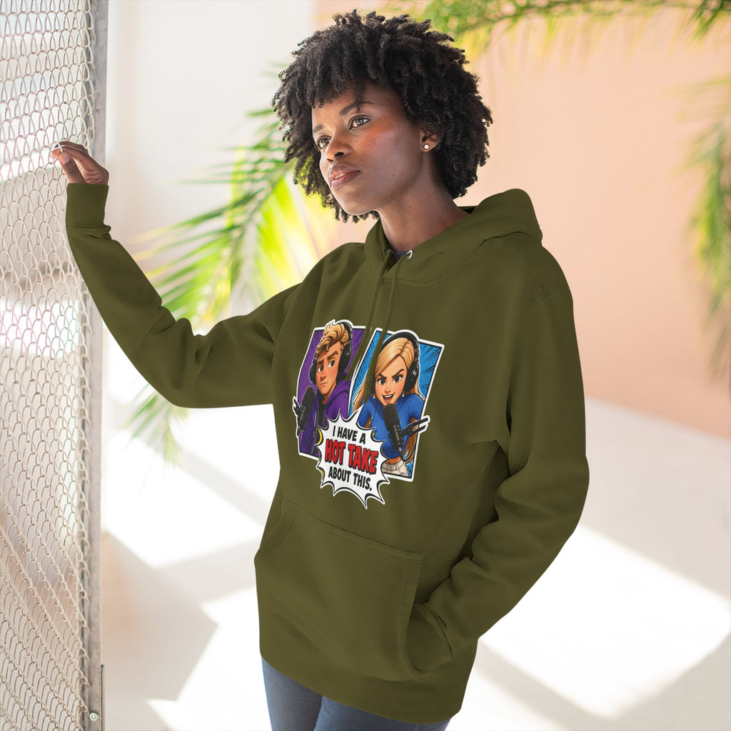 Comic Pop Art Hoodie — “I Have a Hot Take About This” Graphic Pullover