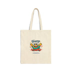 Happy Blob Face Tote Cute Kawaii Canvas Bag