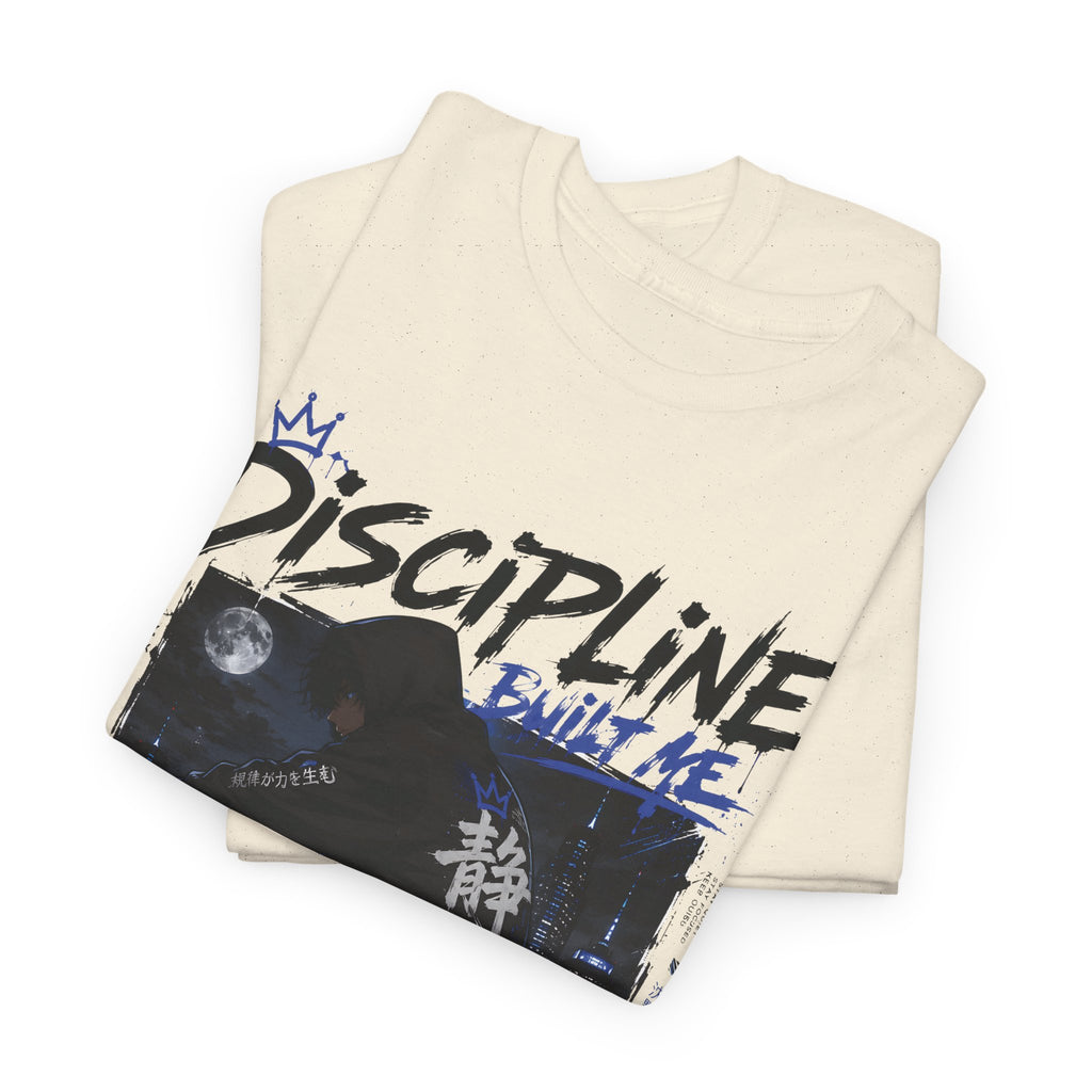Discipline Anime Graphic Tee — Night Samurai Streetwear