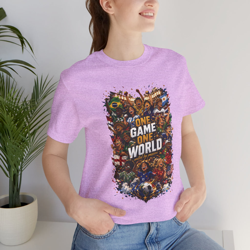 T-Shirt — 'One Game One World' Gamer Graphic Tee